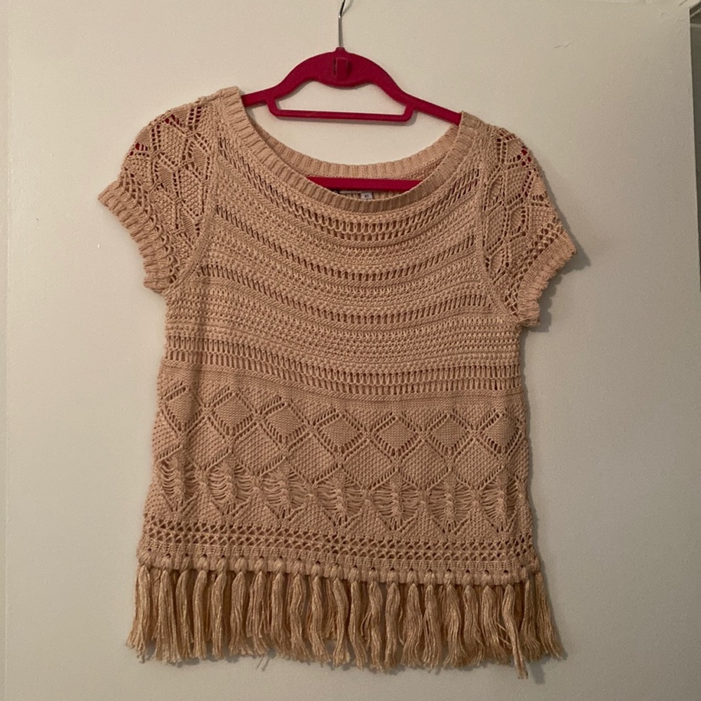 Jennifer Lopez Knit Short-sleeve Sweater